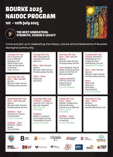 NAIDOC 2025 Calendar of Events