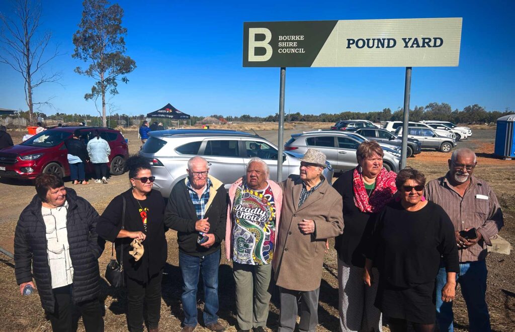 The unveiling of the Pound Yard